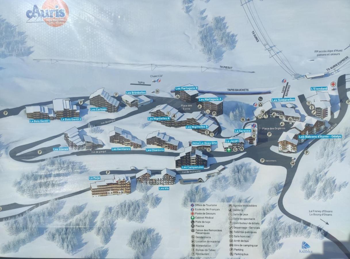 Ferienwohnung Auris Les Gentianes Station Alpe Huez Exterior foto